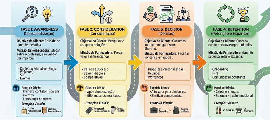 etapas na jornada de compra B2B